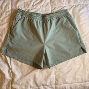 On Cloud Running Green Athletic Shorts